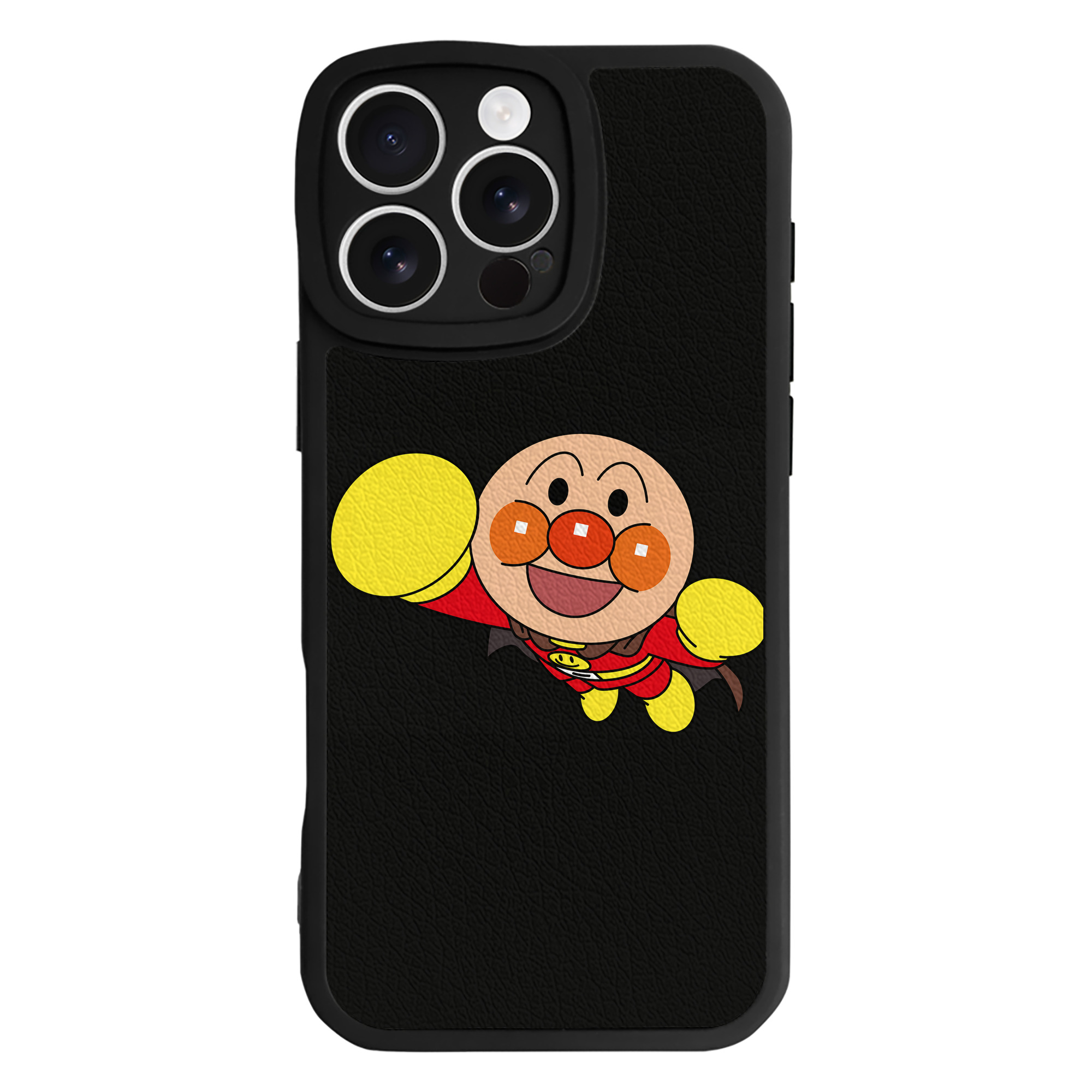 （画像用） アンパンマン Anpanman 【iPhone 16シリーズ対応】シリコンスマホケース（レザー調） 材質：シリコン